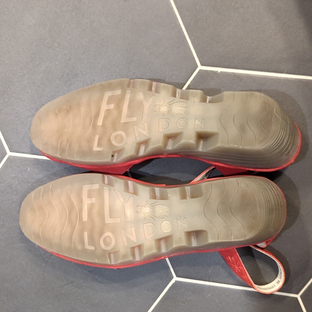 Red wedge sandals from Fly London - Picture 4 of 6